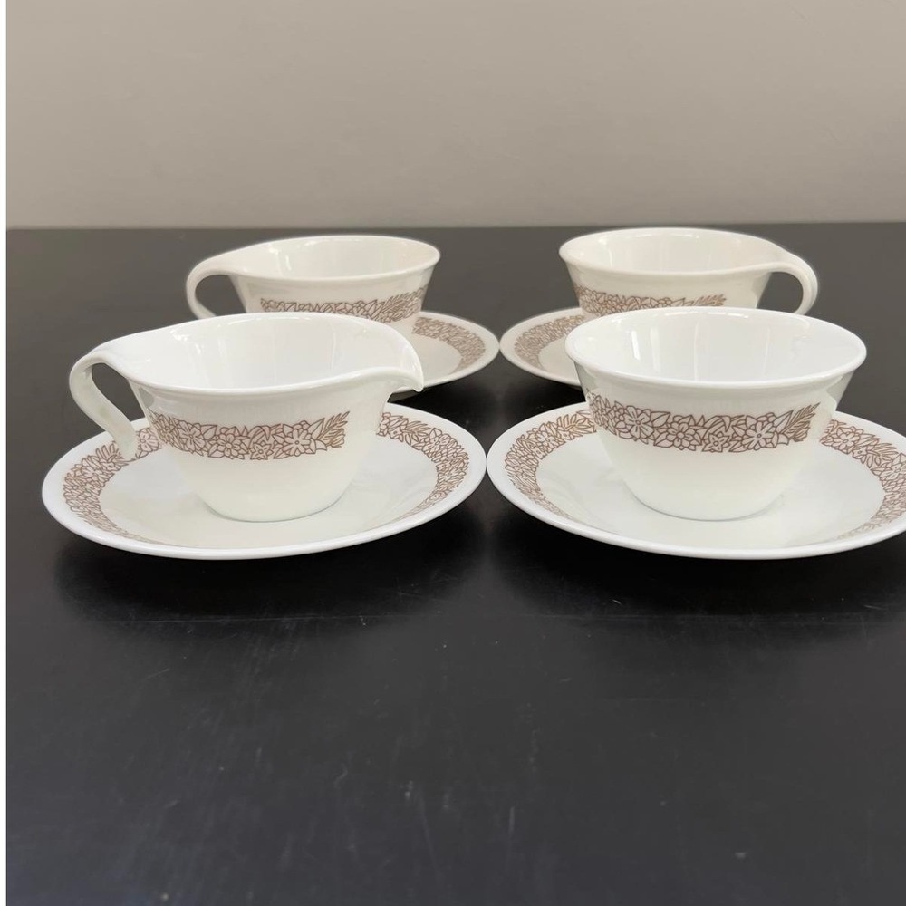 Corelle by Corning Woodland Brown Cup & Creamer Set (Read Description Closely)